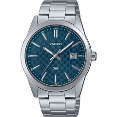 Casio Men's Watch - Blue Dial Silver Stainless Steel Bracelet | MTP-VD03D-2A2UDF