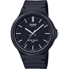 Casio Men's Watch - Quartz Black Dial Resin Strap Easy To Read Analog | MW-240-1EV