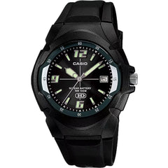 Casio Men's Watch - Quartz Black Dial Resin Strap Date Display Analog | MW-600F-1AV