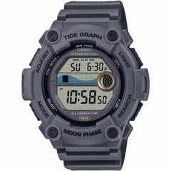 Casio Men's Watch - Dual Time Grey Digital Dial Resin Strap Alarm | WS-1300H-8AVCF