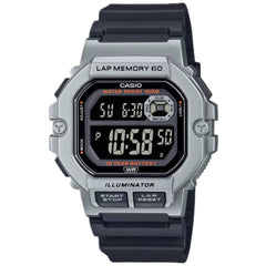 Casio Men's Watch - Dual Time Black Digital Dial Black Strap Alarm | WS-1400H-1BVCF