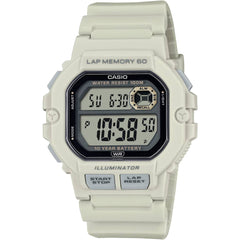 Casio Men's Watch - Dual Time Grey Digital Dial Resin Strap Alarm | WS-1400H-8AVCF