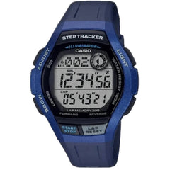 Casio Men's Watch - Dual Time Grey Digital Dial Blue Resin Strap | WS-2000H-2AVCF