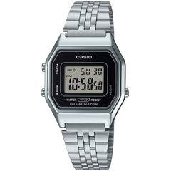 Casio Women’s Watch - Black Digital Dial Stainless Steel Bracelet | LA-680WA-1DF