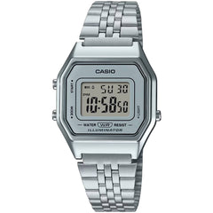 Casio Women’s Watch - Grey Digital Dial Stainless Steel Bracelet | LA-680WA-7DF