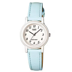 Casio Women’s Watch - Quartz White Dial Light Blue Leather Strap | LQ-139L-2B