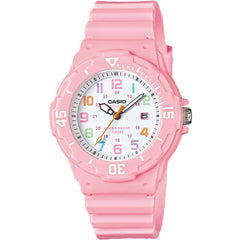 Casio Women's Watch - Analog Rotating Bezel Pink Dial Resin Strap | LRW-200H-4B2V