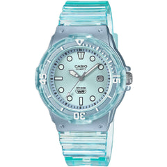 Casio Women's Watch - Quartz Transparent Blue Resin Strap | LRW-200HS-2EVCF