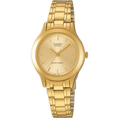 Casio Women’s Watch - Quartz Champagne Dial Yellow Gold Bracelet | LTP-1128N-9A