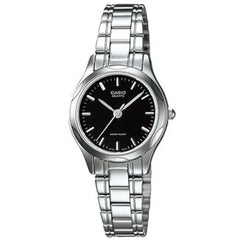 Casio Women’s Watch - Quartz Black Dial Stainless Steel Bracelet | LTP-1275D-1A
