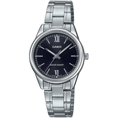 Casio Women’s Watch - Black Dial Silver Tone Steel Bracelet | LTP-V005D-1B2UDF