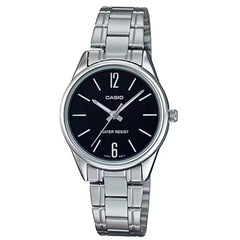 Casio Women’s Watch - Quartz Black Dial Stainless Steel Bracelet | LTP-V005D-1BUDF