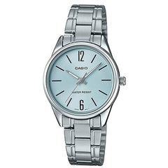 Casio Women’s Watch - Light Blue Dial Stainless Steel Bracelet | LTP-V005D-2BUDF