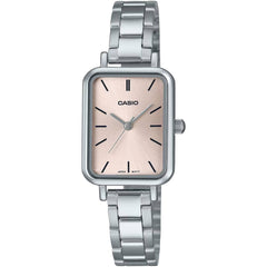 Casio Women’s Watch - Quartz Pink Dial Silver Tone Steel Bracelet | LTP-V009D-4EUDF