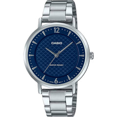 Casio Women’s Watch - Quartz Blue Dial Silver Tone Bracelet | LTP-VT04D-2ADF