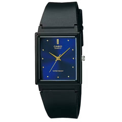 Casio Women's Watch - Quartz Resin Glass Blue Dial Black Resin Strap | MQ-38-2A