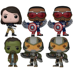 Funko Vinyl Figure - Pop! Assorted Marvel Captain America, Pack of 6 | FU83052A-6-EE
