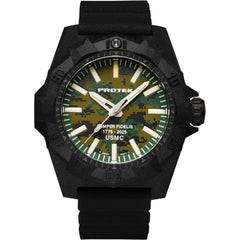 Protek Men's Watch - Aggressor USMC Green Camouflage Dial Black Strap | 4105SFC