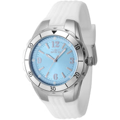 Invicta Women's Watch - Angel Quartz Light Blue Dial White Silicone Strap | 48848