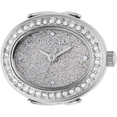 Invicta Women's Ring Watch - Mini Glitter Silver Tone Dial Stainless Steel | 49594