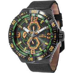 Invicta Men's Watch - Coalition Forces Rotating Bezel Black Dial Nylon Strap | 49632