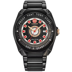 Citizen Men's Watch - Marvel Tony Stark Eco-Drive Black Steel Bracelet | AW1019-52W