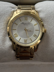 Kenneth Cole Men's Watch - Quartz Silver Dial Yellow Gold Bracelet | KCWGG2270309
