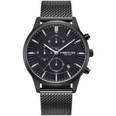 Kenneth Cole Men's Watch - Chrono Black Dial Stainless Steel Bracelet | KCWGK2185305