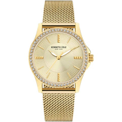 Kenneth Cole Women's Watch - Gold Tone Dial Stainless Steel Bracelet | KCWLG2176803