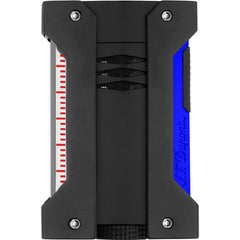 S.T. Dupont Lighter - Defi Extreme Matte Black Finish with Fluorescent Blue | 21416