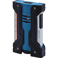 S.T. Dupont Lighter - Defi Xxtreme Lightweight Black and Petrol Blue Finish | 21623