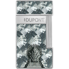 S.T. Dupont Lighter - Slimmy Game of Thrones Stark House Light Gray Finish | 28113