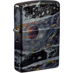 Zippo Windproof Lighter - Collage Design 540 Tumbled Chrome Finish Metal | 46964