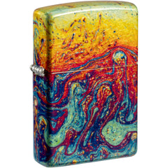 Zippo Windproof Lighter - Pattern Design 540 Fusion Tumbled Brass Finish Metal | 46966