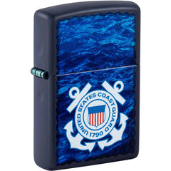 Zippo Windproof Lighter - US Coast Guard in Color Image Navy Matte Finish | 47093