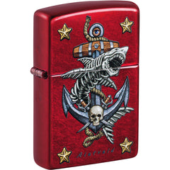 Zippo Windproof Lighter - Color Image Rick Rietveld Candy Apple Red Finish | 47109