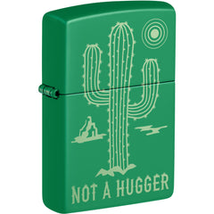 Zippo Windproof Pocket Lighter - Not A Hugger Design Laser Engrave Process | 47150