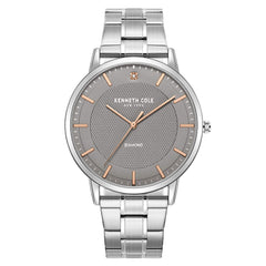 Kenneth Cole Men's Watch - Grey Dial Silver Stainless Steel Bracelet | KCWGG2271405