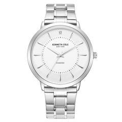 Kenneth Cole Men's Watch - Silver Dial  Stainless Steel Bracelet | KCWGG2653010