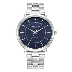 Kenneth Cole Men's Watch - Blue Dial Silver Stainless Steel Bracelet | KCWGG2653011
