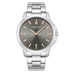 Kenneth Cole Men's Watch - Grey Dial Silver Stainless Steel Bracelet | KCWGG7001104