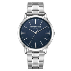 Kenneth Cole Men's Watch - Blue Dial Silver Stainless Steel Bracelet | KCWGG2270307