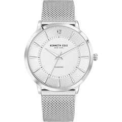 Kenneth Cole Men's Watch - Silver Dial  Stainless Steel Mesh Bracelet | KCWGG2653004