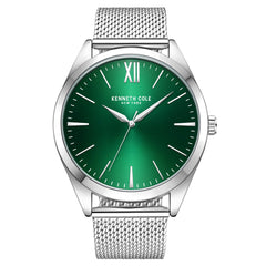 Kenneth Cole Men's Watch - Green Dial Stainless Steel Mesh Bracelet | KCWGG7002101