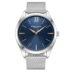 Kenneth Cole Men's Watch - Blue Dial Stainless Steel Mesh Bracelet | KCWGG7002104