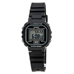 Casio Women's Classic Petit Square Grey Digital Dial Alarm Chronograph Watch | LA20WH-1A