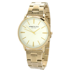 Kenneth Cole Men's Watch - Quartz Silver Dial Yellow Gold Bracelet | KCWGG2270309