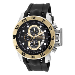 Invicta 19253 Men's I-Force Black Rubber Strap Black Dial Multifunction Chrono Watch