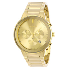 Invicta Men's Quartz Watch - Specialty Gold Tone Dial Yellow Gold Bracelet | 29481