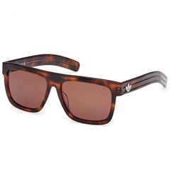 Adidas Unisex Sunglasses - Dark Havana Acetate Browline Full Rim Frame | OR0127 5652E